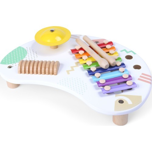 Muzikinis staliukas su cimbolais ECOTOYS +18 mėn.