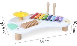 Muzikinis staliukas su cimbolais ECOTOYS +18 mėn.