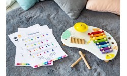 Музыкальный столик с цимбалами ECOTOYS +18 мес.