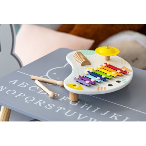 Muzikinis staliukas su cimbolais ECOTOYS +18 mėn.