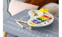 Muzikinis staliukas su cimbolais ECOTOYS +18 mėn.
