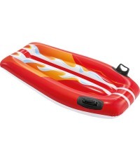 Inflatable swimming board with handles for children Red INTEX