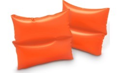Bright inflatable sleeves for learning to swim swimmers