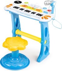 Pianinas su mikrofonu EcoToys, mėlynas