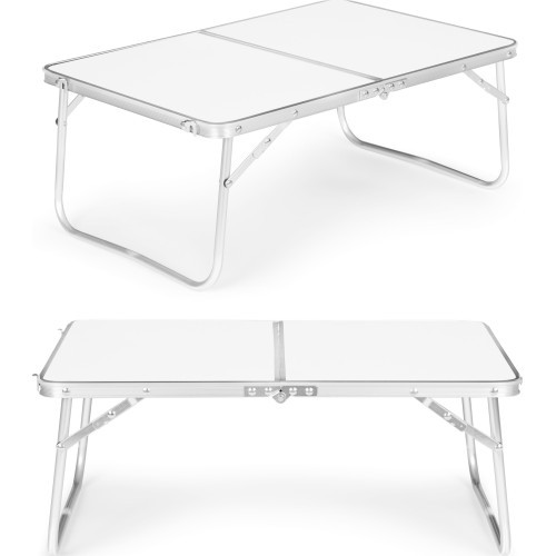 Tourist table picnic table folding white top 60x40 cm