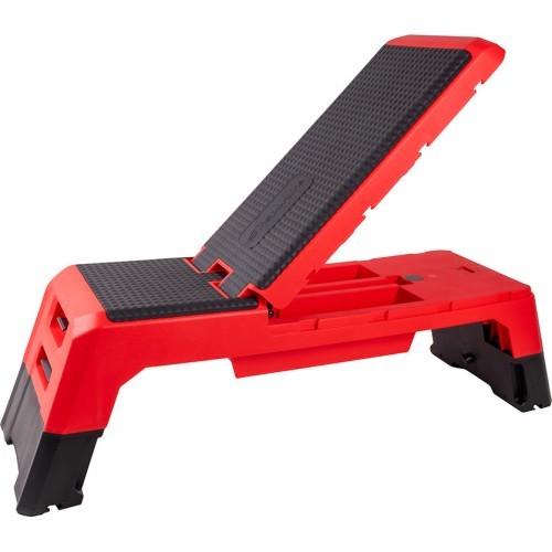 Adjustable Bench & Aerobic Exercise Step Platform inSPORTline AeroBench - Red