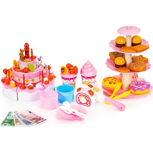 Birthday Party Cutting Cake Set Multistore, 125 Pcs