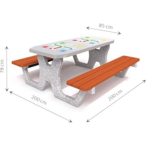 Concrete Table for Ludo Game Inter-Play 02