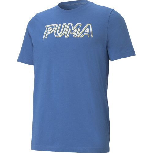 Puma Men's T-Shirt Modern Sports Logo Blue