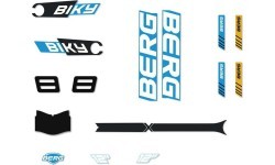 Biky - Sticker set Cross Blue Handbrake