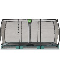 Встраиваемый в грунт батут EXIT Allure Premium 244x427 см – зелёный