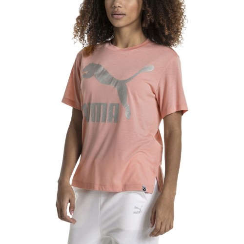 Puma Classics Logo Tee Blouse Pink 575067 31