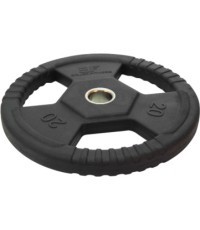 Rubber-Coated Weight Plate with Grips Bauer Fitness Premium 20kg AC-1496