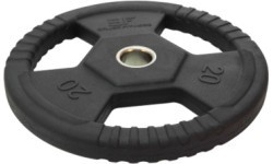Guminės svorio plokštės su rankenomis Bauer Fitness Premium 20 kg AC-1496