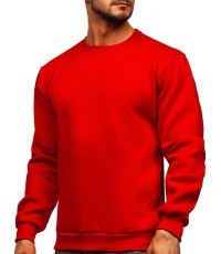 J.Style Men's Fleece Sweatshirt Red 68B2001-18