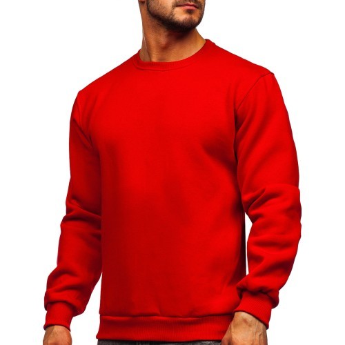 J.Style Men's Fleece Sweatshirt Red 68B2001-18