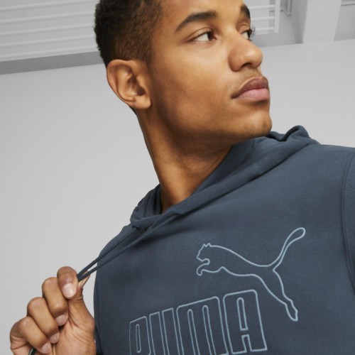 Puma Ess Elevated Hoodie Men's Sweatshirt Blue 673387 16
