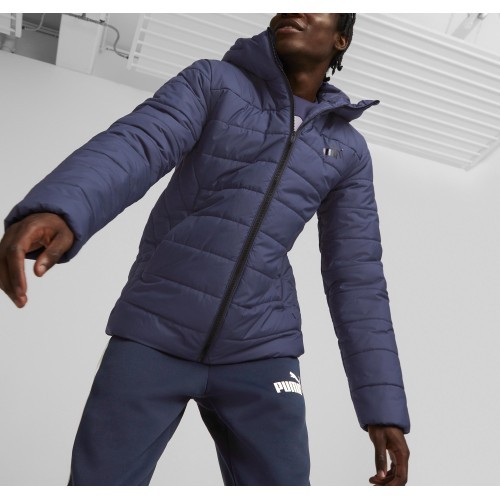 Puma Men's Jacket Ess Hooded Padded Jacket Blue 848938 06