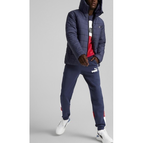 Puma Men's Jacket Ess Hooded Padded Jacket Blue 848938 06