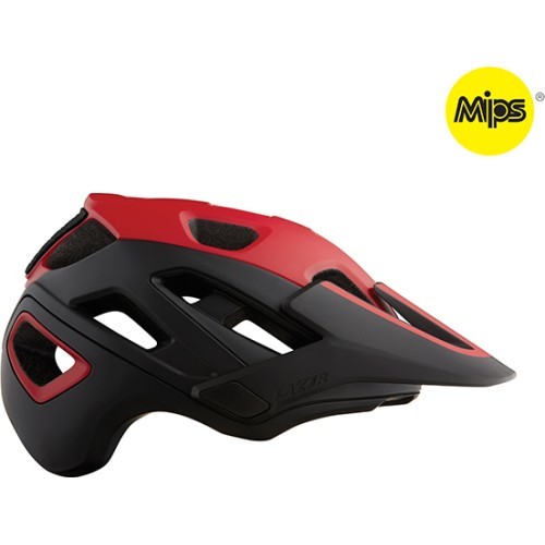 Велосипедный шлем Lazer Jackal Mips, размер M, красный/черный