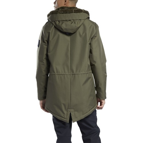 Reebok Striukė Vyrams Ow U Fl Parka Khaki