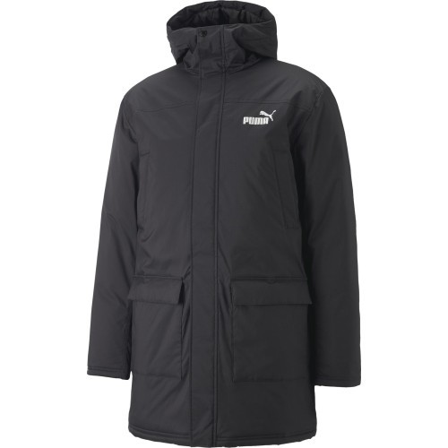 Мужская утеплённая куртка-парка Puma с капюшоном, чёрная, 849318 01