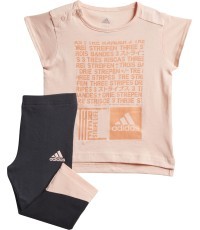 Adidas Kids' Tracksuit I MM Tight Set Coral Black DJ1566