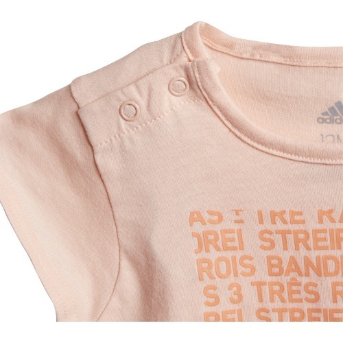 Детский спортивный костюм Adidas I MM Tight Set Coral Black DJ1566