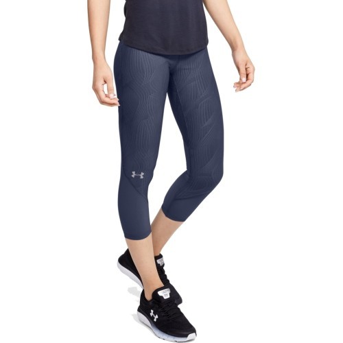Женские брюки-капри Under Armour Fly Fast Jacquard Crop - Blue Ink