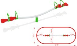 Metal Four-Seat Swing CM-1700 1