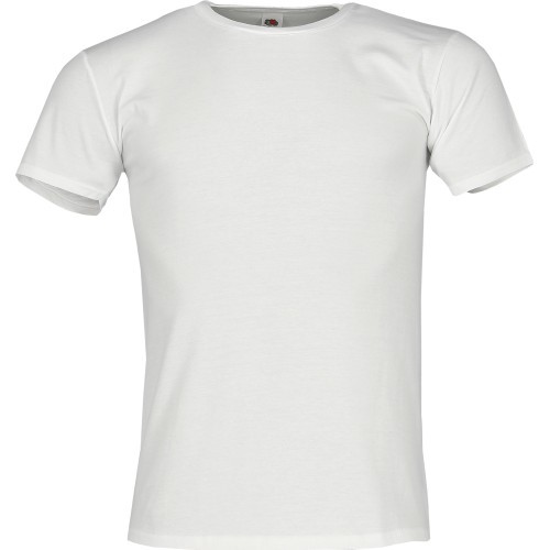 Мужская футболка Fruit Of The Loom Iconic 150 T, белая