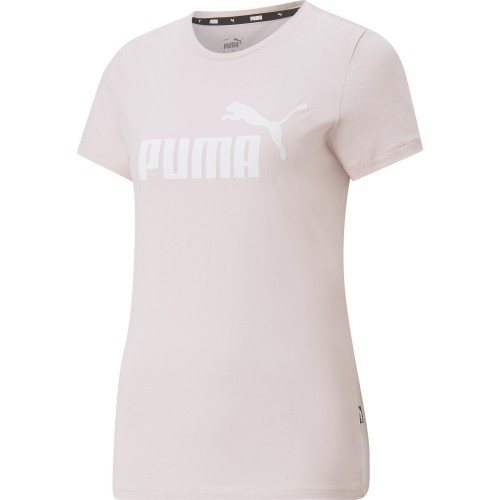 Женская футболка Puma Ess Logo Tee розовая 586775 82