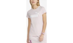 Женская футболка Puma Ess Logo Tee розовая 586775 82