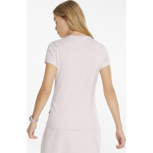 Женская футболка Puma Ess Logo Tee розовая 586775 82