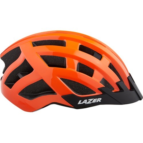 Велосипедный шлем Lazer Compact, размер 54-61 см, оранжевый