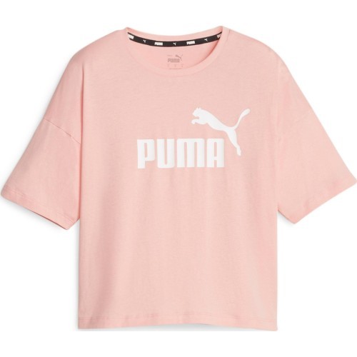 Puma Palaidinė Moterims Ess Cropped Logo Pink 586866 67