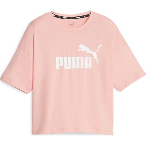 Топ женский Puma Ess Cropped Logo розовый 586866 67