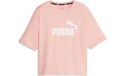 Puma Ess Cropped Logo Women's Top Pink 586866 67