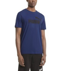 Мужская футболка Puma Ess Logo Tee, электрик-синий