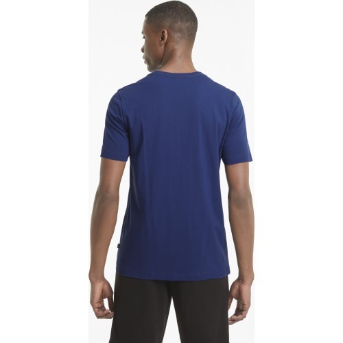 Мужская футболка Puma Ess Logo Tee, электрик-синий