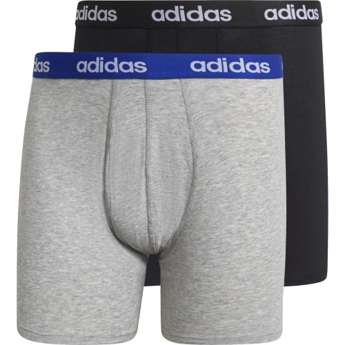 Мужские трусы Adidas Linear Brief, 2 шт., чёрные/серые