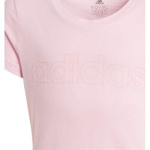 Adidas G Lin T Girls' T-Shirt, Pink, GN4049