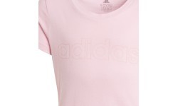 Футболка для девочек Adidas G Lin T, розовая, GN4049