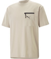 Puma Open Road Tee Men's Cotton T-Shirt Granola Creamy 673401 88