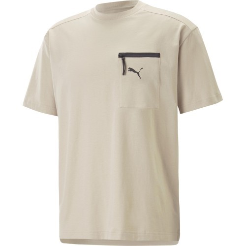 Puma Open Road Tee Men's Cotton T-Shirt Granola Creamy 673401 88
