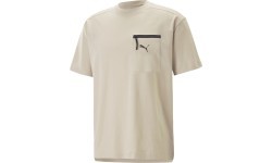 Мужская хлопковая футболка Puma Open Road Tee Granola Creamy 673401 88