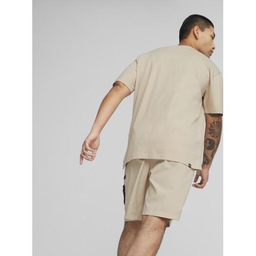 Мужская хлопковая футболка Puma Open Road Tee Granola Creamy 673401 88