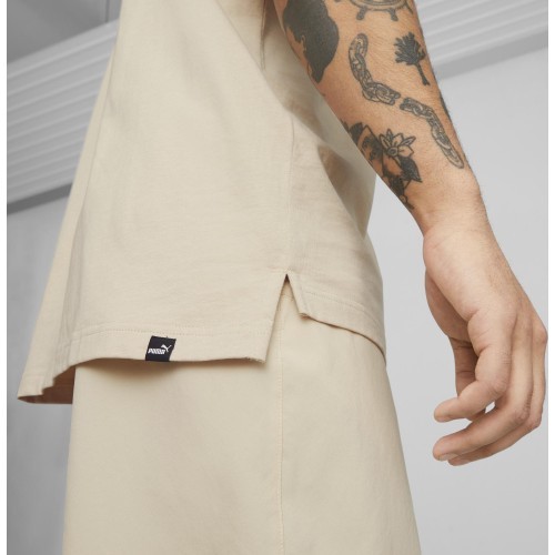 Мужская хлопковая футболка Puma Open Road Tee Granola Creamy 673401 88