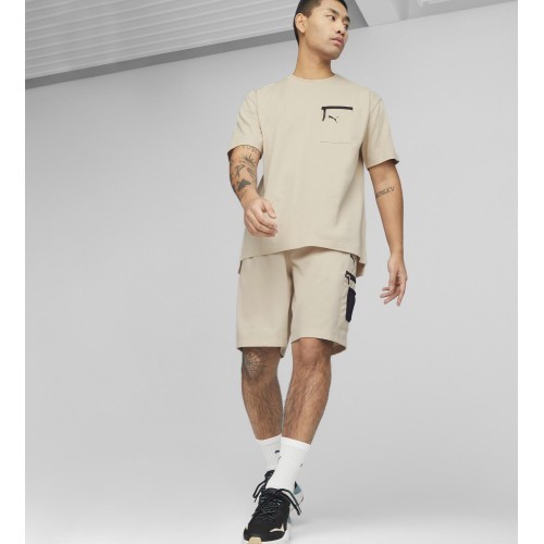 Puma Open Road Tee Men's Cotton T-Shirt Granola Creamy 673401 88