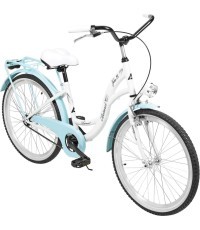 Велосипед AZIMUT Julie 24" 2025 white-turquoise